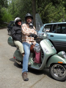 Nerka coho travel by Vespa!